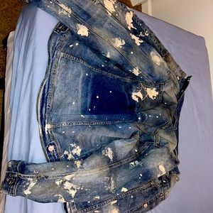 Embellish designer jean jacket